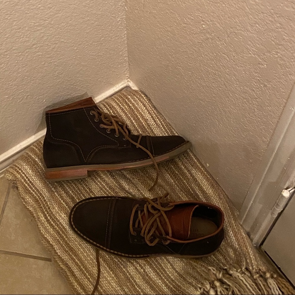 Cole Haan Suede Brown Ankle Boots